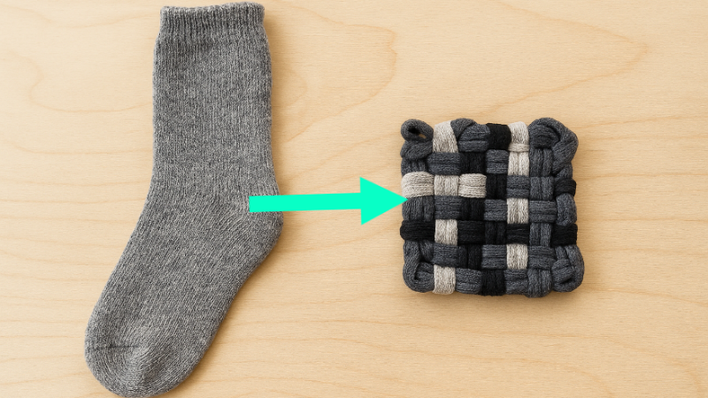 avant apres tawashi chaussette