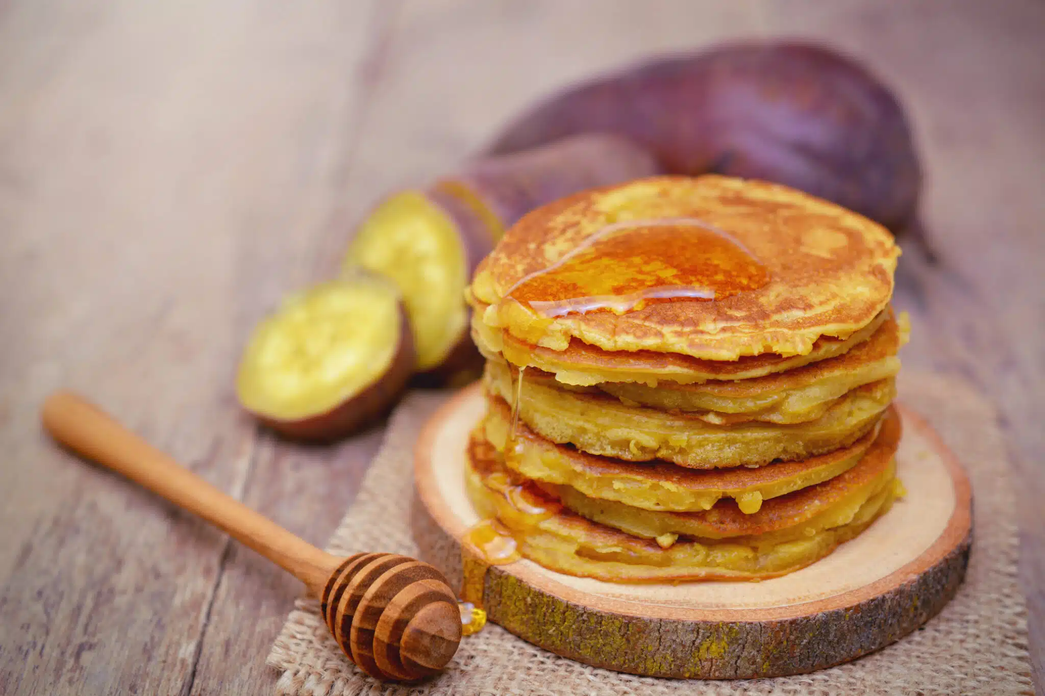 Pancakes salés à la patate douce : moelleux, douceur et peps végétal